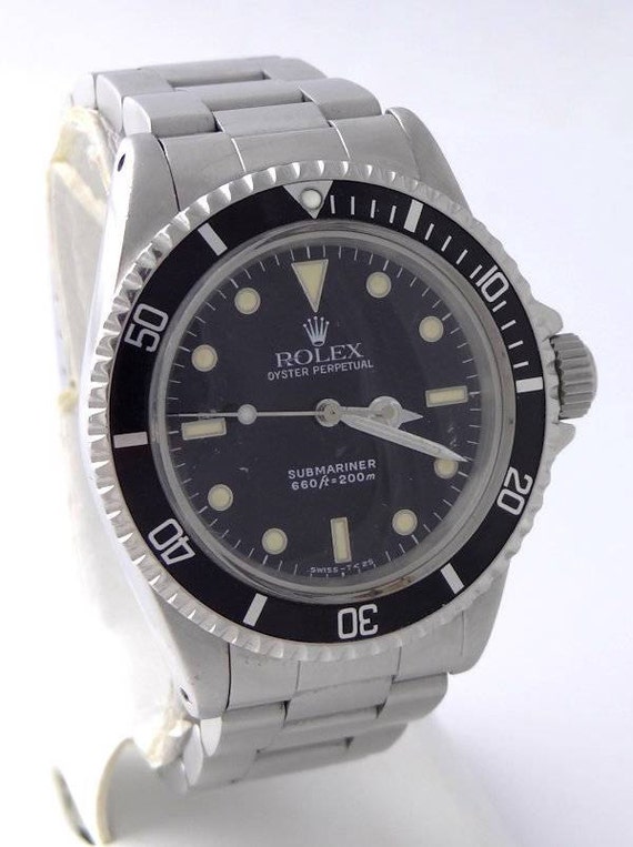 1960 Vintage Rolex Submariner Stainless Steel Model 5513