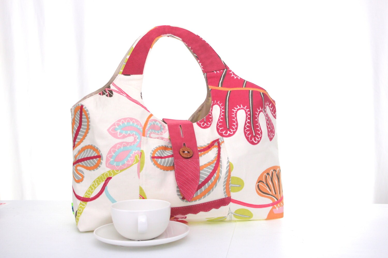 Summer Fabric tote Tote bag Multi purpose handbag