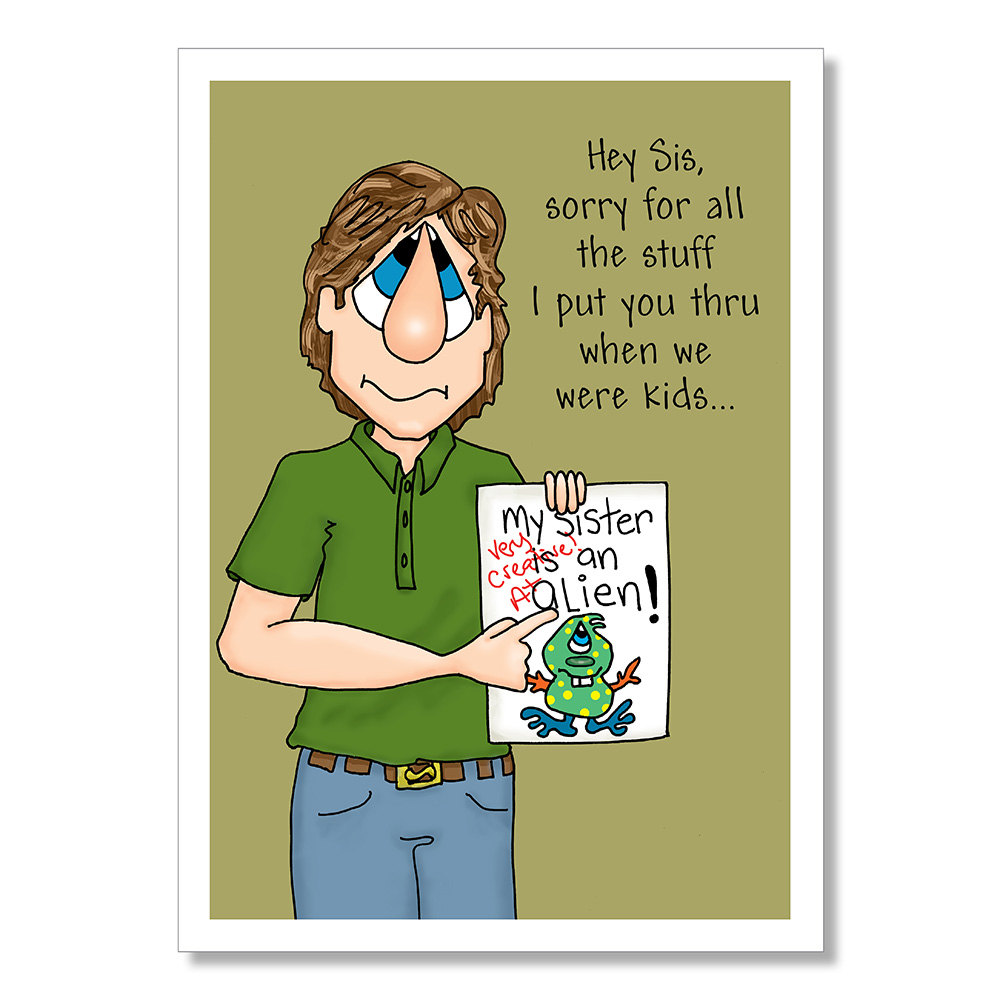 Printable Birthday Cards For Sister Funny