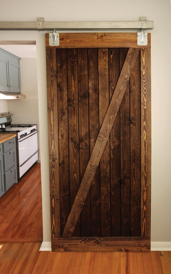 Rustic wood Barn Door Z Brace Style by GrainCustomWoodworks