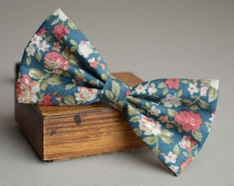 handmade peacock blue rustic bow tie,men’s bow tie, boy's bow tie, bow tie for men, child bow tie,wedding bow tie, groomsmen bow tie
