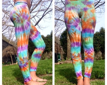 SALE - Tie Dye Leggings- Get One Custom Made - Perfect For Summer