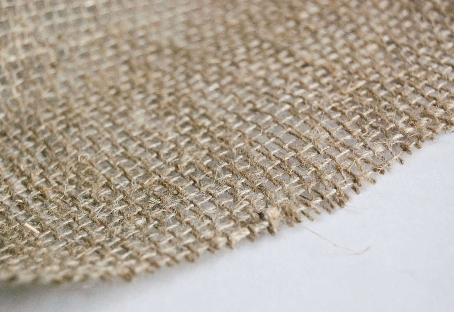 Natural jute fabric Burlap fabric Rustic wedding by anothercrafts