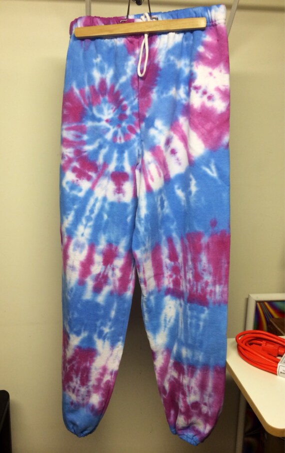 dark blue tie dye sweatpants