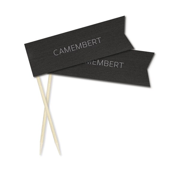 Printable Editable Cheese Flags Chalkboard Wine &amp; Cheese