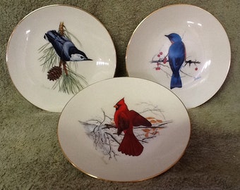 National Wildlife Federation Bird Plates Set of 3 Charles Frace ...
