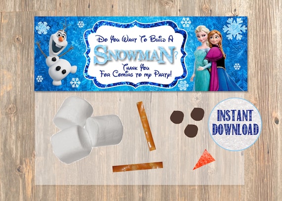 items-similar-to-do-you-want-to-build-a-snowman-frozen-favor-bag