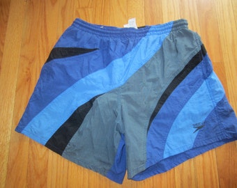 Vintage 90s Speedo Swim Shorts Trunks Bathing Suit
