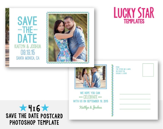 Download Items similar to Customizable Digital Wedding Save The Date Postcard - Join the Party - INSTANT ...