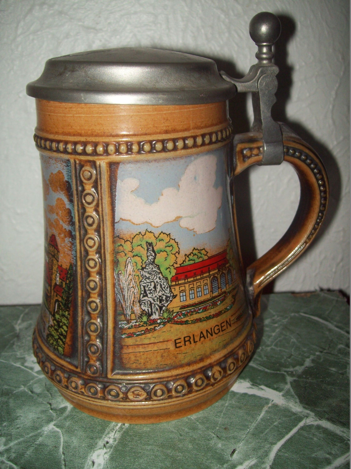 Vintage Gerz West German Beer Stein Rein Zinn by OldJunkYardDog