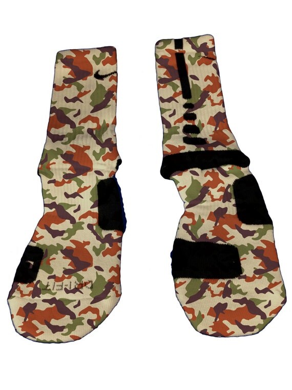 camo nike elite socks