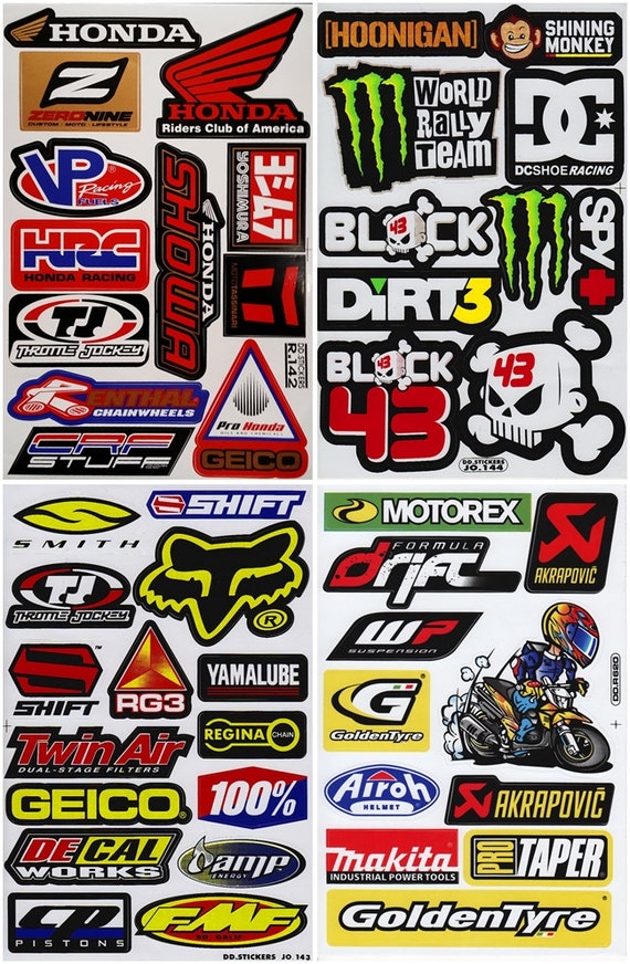 Honda atv racing stickers #5