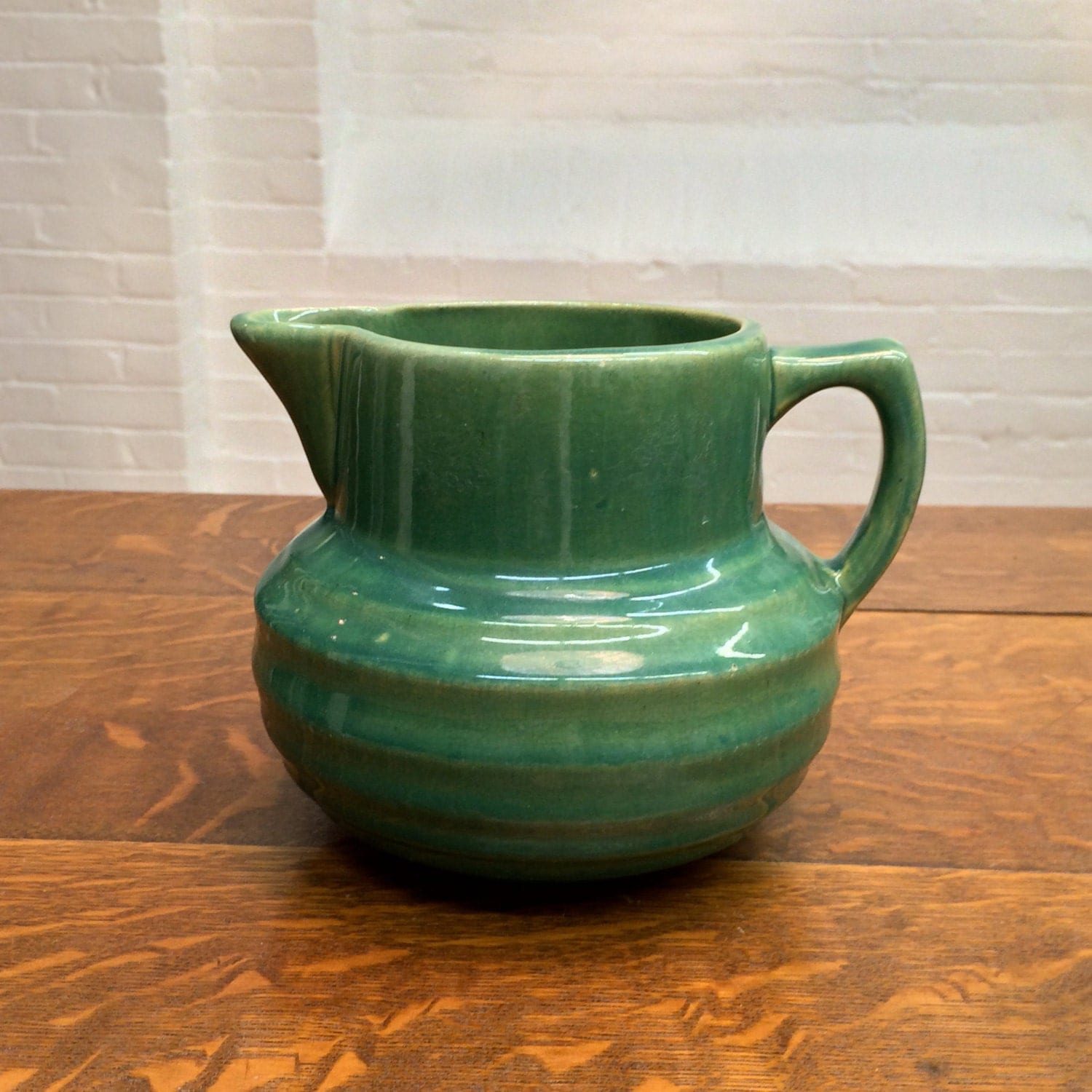 antique McCoy pitcher // creamer buttermilk pitcher // circa mid 1920s