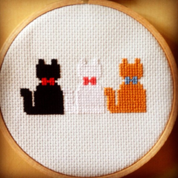 Items similar to Disney Aristocats Kittens Simple Complete Cross Stitch