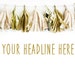 Gold Tissue Paper Tassel Party Banner / Stock Photography / Styled Background / Product Styling / High Res File #101