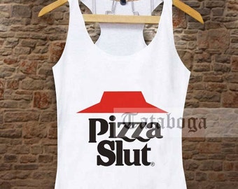 Pizza Slut Ribbed Tank Top main image 0