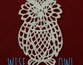 Sugar Owls 2" Cake Decorating Trees Edible Tea or Coffee Doilies