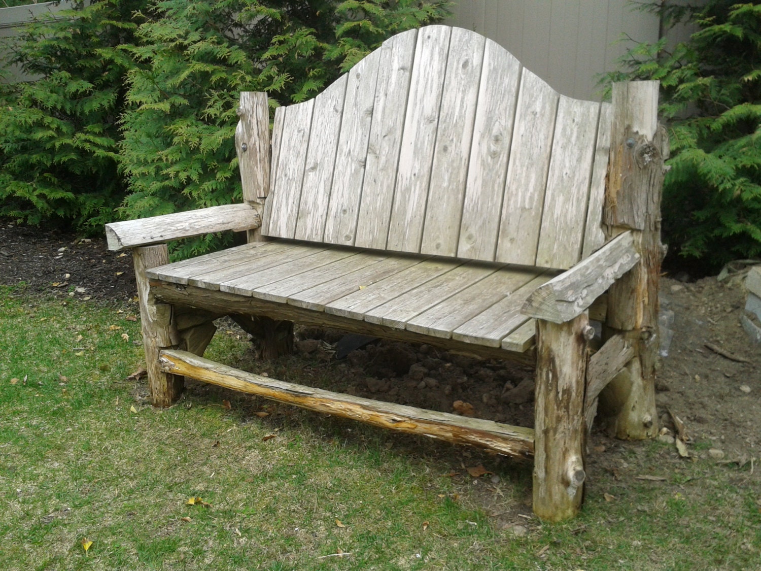 Outdoor Rustic All Cedar Bench By GregFinleyWoodworks On Etsy   Il Fullxfull.593536329 7z4o 