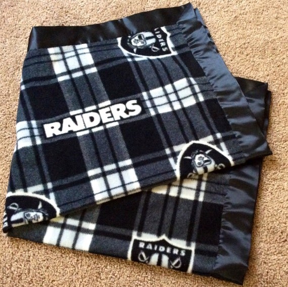 NFL Oakland Raiders Blanket Fleece Tie Blanket by gmalib327