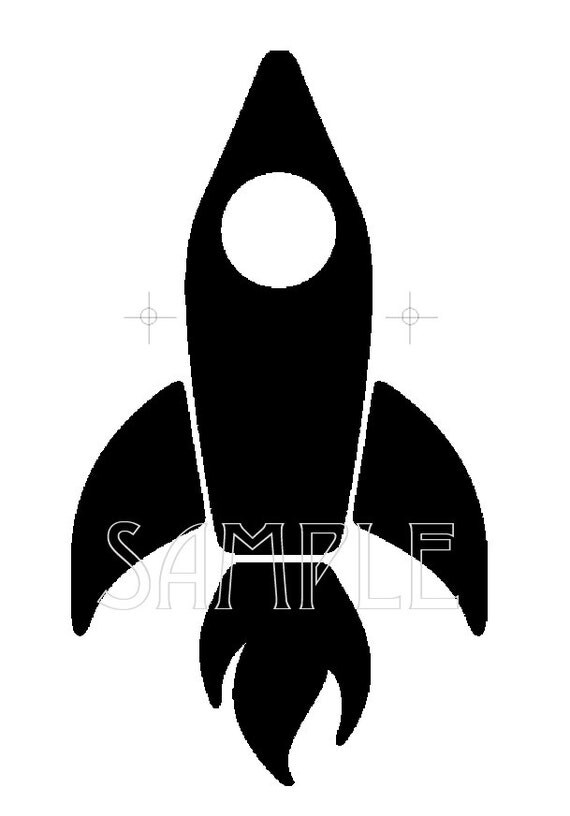 Rocketship Graphic Image Stencil by KidLiveBoardGames on Etsy