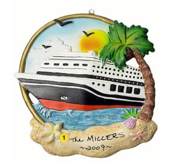 Cruise Ship Personalized Christmas Ornament