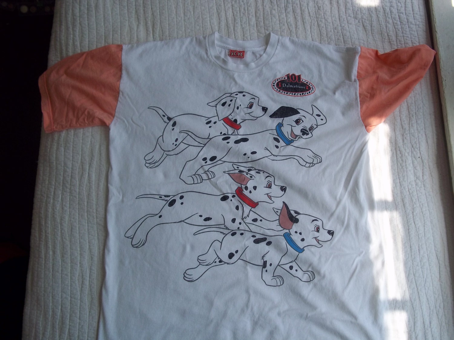 Vintage Disney 101 Dalmatians T-Shirt Roughly L/XL Free