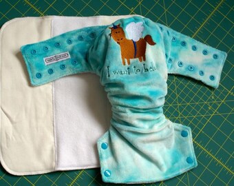 MBJM OSFM Nappy Pattern (Cloth Diaper, One Size Fits Most) 4 - 18kg/9-40lb