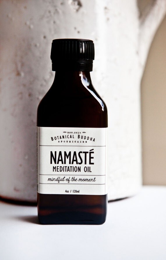 Namaste Meditation Oil Mindfulness Gift by BotanicalBuddha