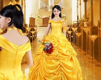 Women's Beauty and the Beast Belle Princess Dress Costume
