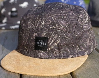 Paisley Print 5 Panel hat