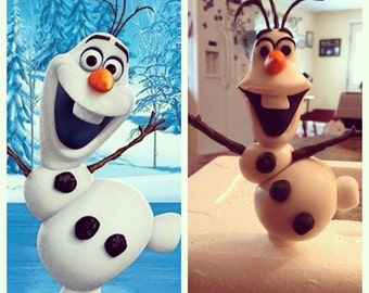 popular items for olaf cake topper on etsy