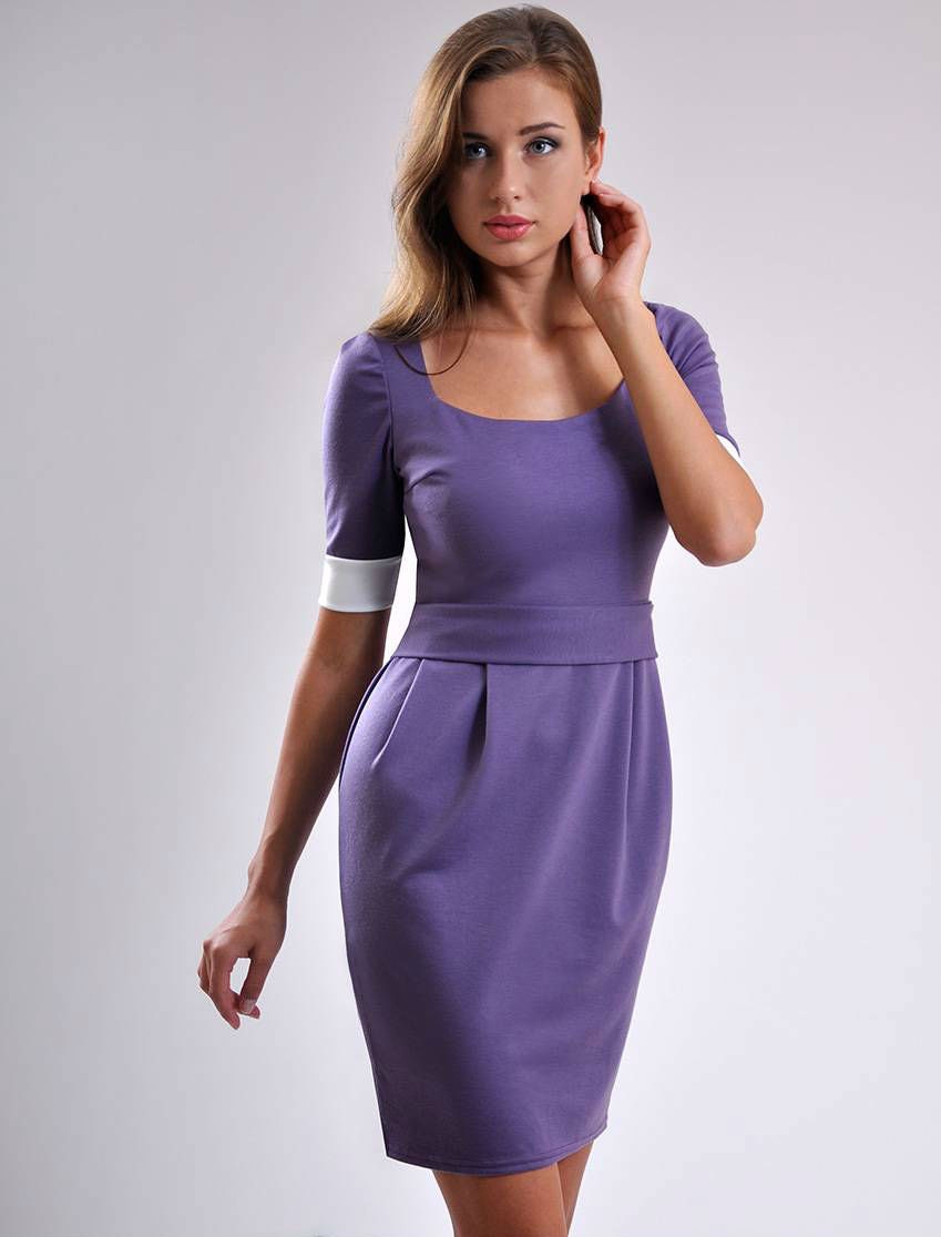 Mini Dress for Woman Simple Dress Jersey Dress Day Office Wear