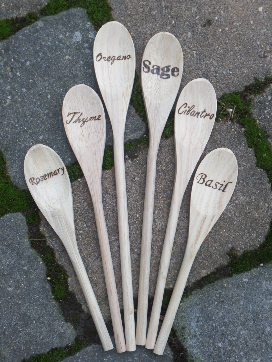 Wooden Spoon Garden Markers Herb Markers Vegetable Markers
