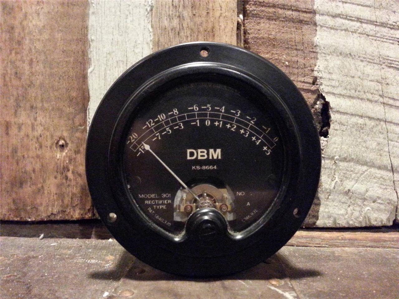 Vintage Weston Meter Model 301 Rectifier Type Meter Gauge DBM