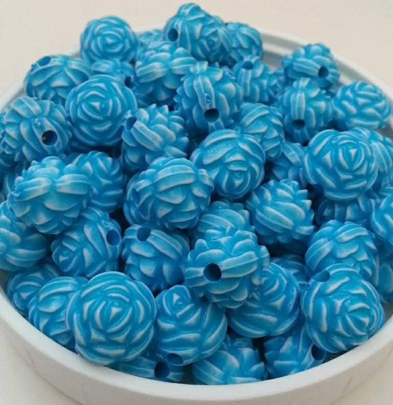 13mm Rose Beads Acrylic Bead Round Bead Flower