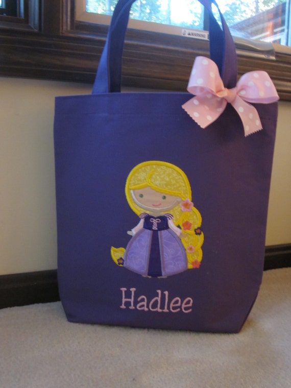 TOTE BAG Disney Princess Rapunzel Personalized Toddler or Big Kid Tote ...