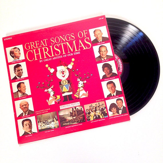 vintage Great Songs of Christmas record Album 6 1966
