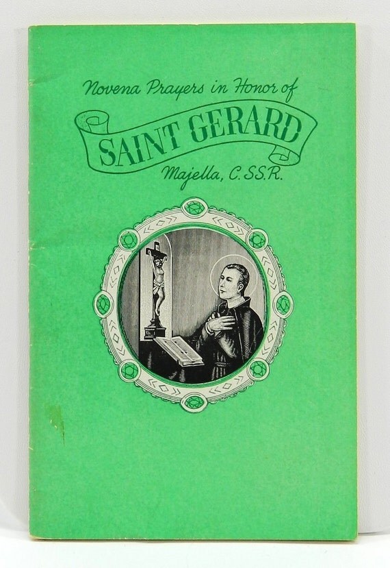 Novena Prayers in Honor of Saint Gerard Majella 1951 Catholic