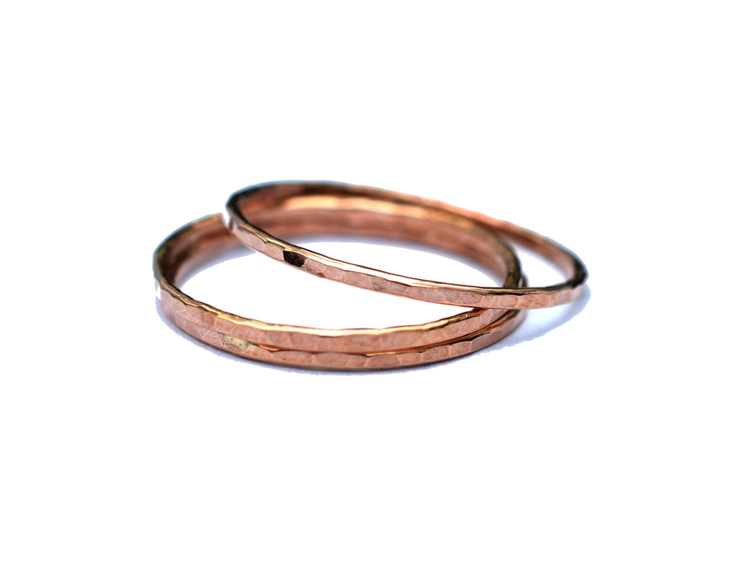 Rose Gold Stacking Ring Stackable Forefinger by AquarianThoughts