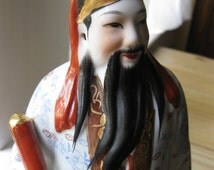 Chinese Porcelain Shou Xing Scholar Figurine Statue Good Fortune - il_214x170.587361169_aqdq