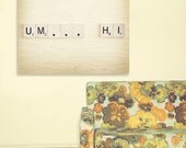 Fine Art Canvas Gallery Wrap Giclee Print Awkward Nerd   Finished Ready to Hang Home Decor Valentines Day Greeting Geek Dork Nerdy Love