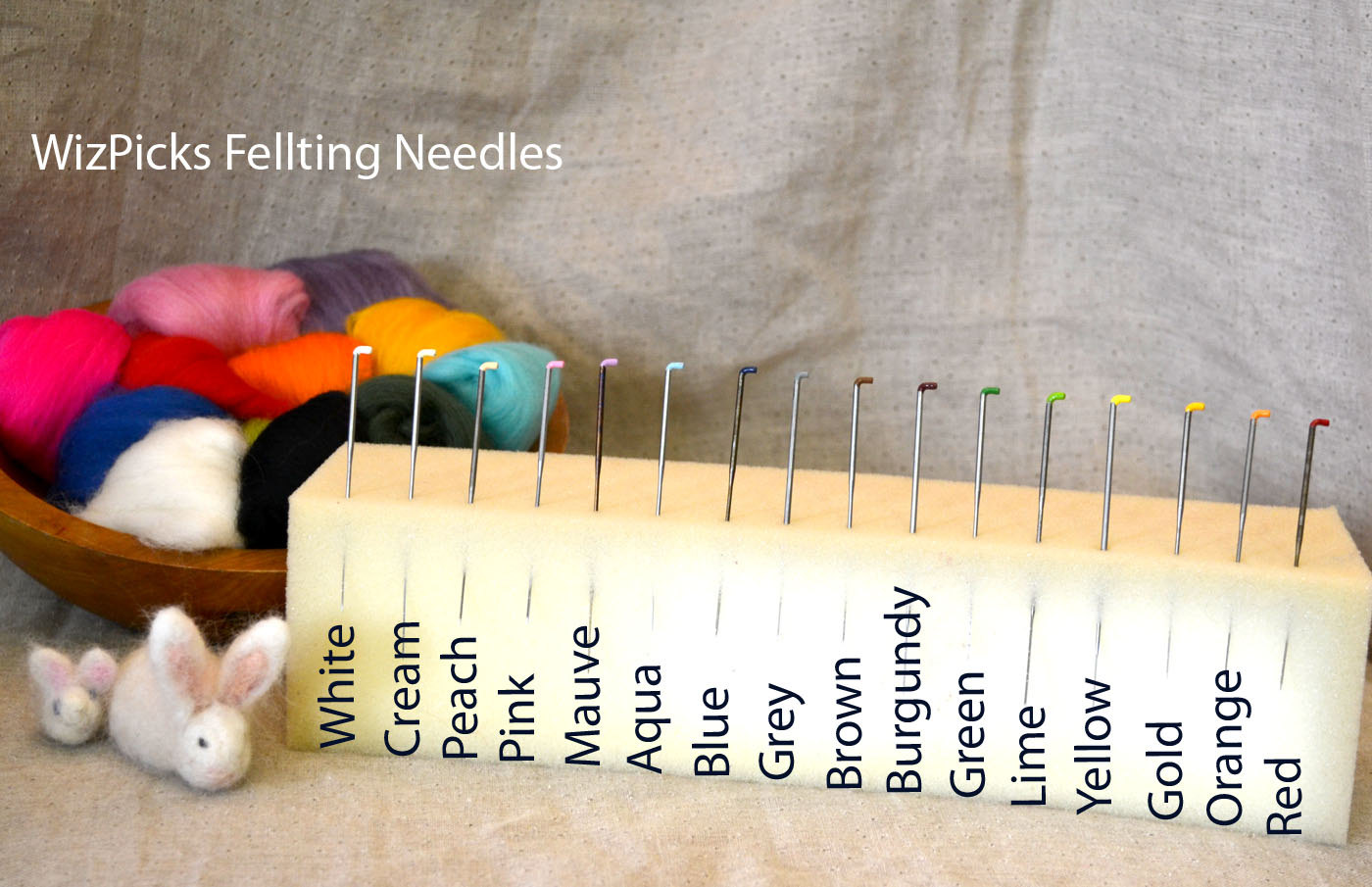 WizPicks Needle Felting Needles Full Set all 16 types