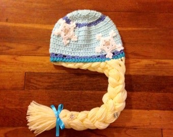 Elsa crochet hat pattern, elsa hat, crochet elsa hat pattern, frozen crochet pattern, frozen crochet hat, disney frozen, immediate download