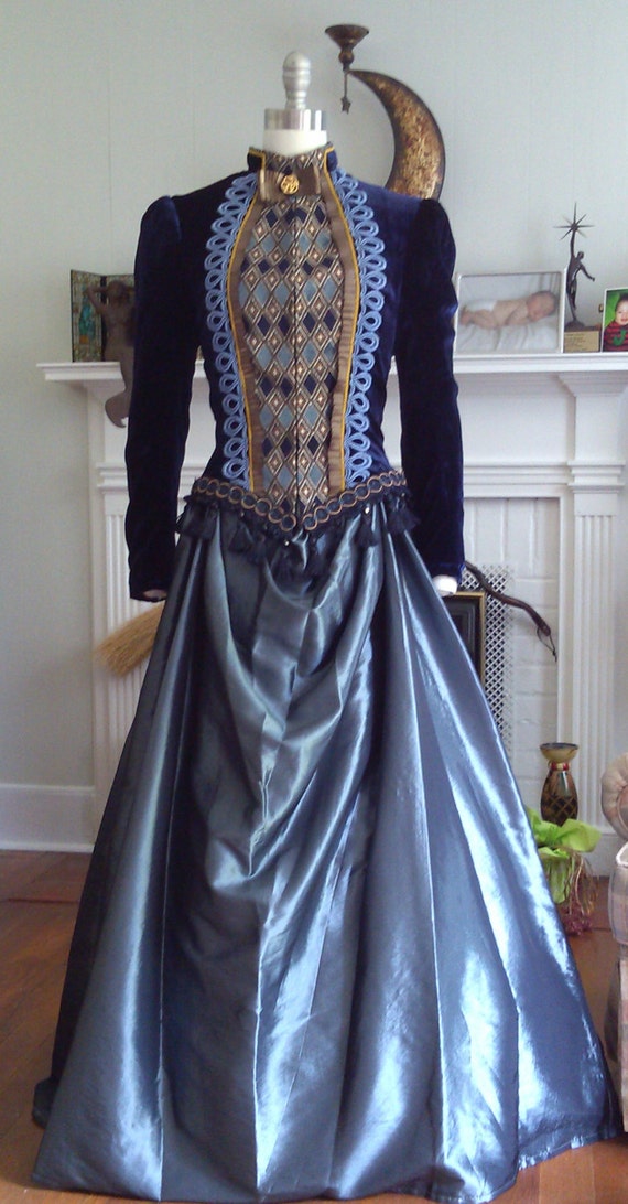 Victorian Velvet And Satin Visiting Suit By Timetraveleroutfit