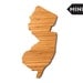 Personalized Cutting Board New Jersey Personalized Gift, Engraved Cutting Board, Custom Holiday Gift, State Shaped Gift, Gift Under 40