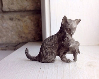 spoontiques pewter cat