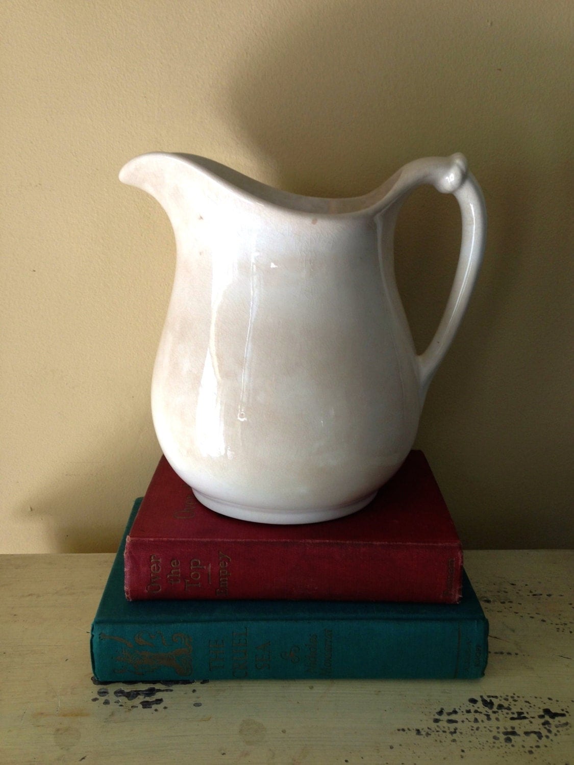 Antique Ironstone Pitcher White Ironstone Pitcher Vintage