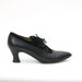 Vintage 90s Stuart Weitzman Black Leather Low Heeled Oxfords 5 1/2
