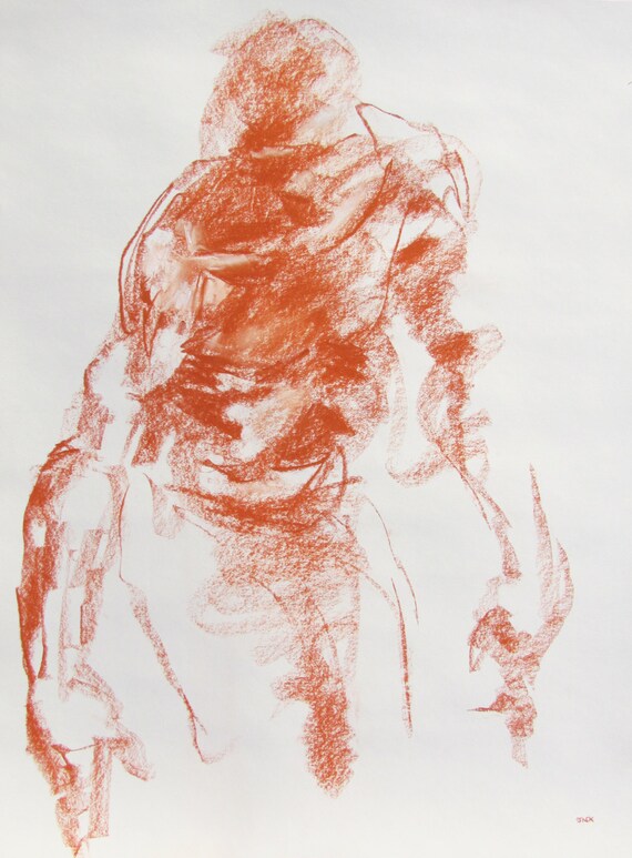 conte figure drawing