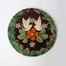 Vintage Handpainted Pottery Wall Plaque